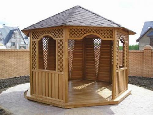 Как устроить внутреннюю отделку беседки из дерева. Обзор материалов для обшивки беседки