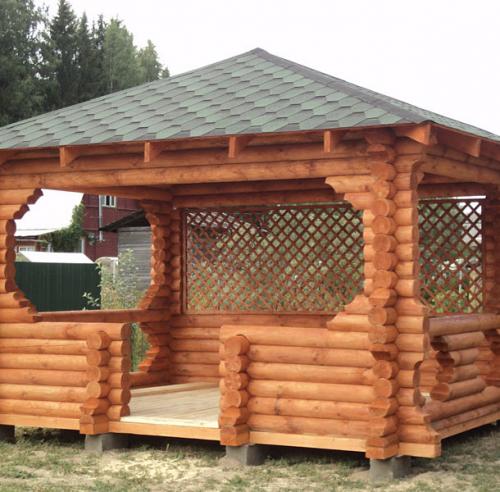 Какие виды дерева наиболее подходящие для строительства беседки. №2. Деревянная беседка на даче: плюсы и минусы