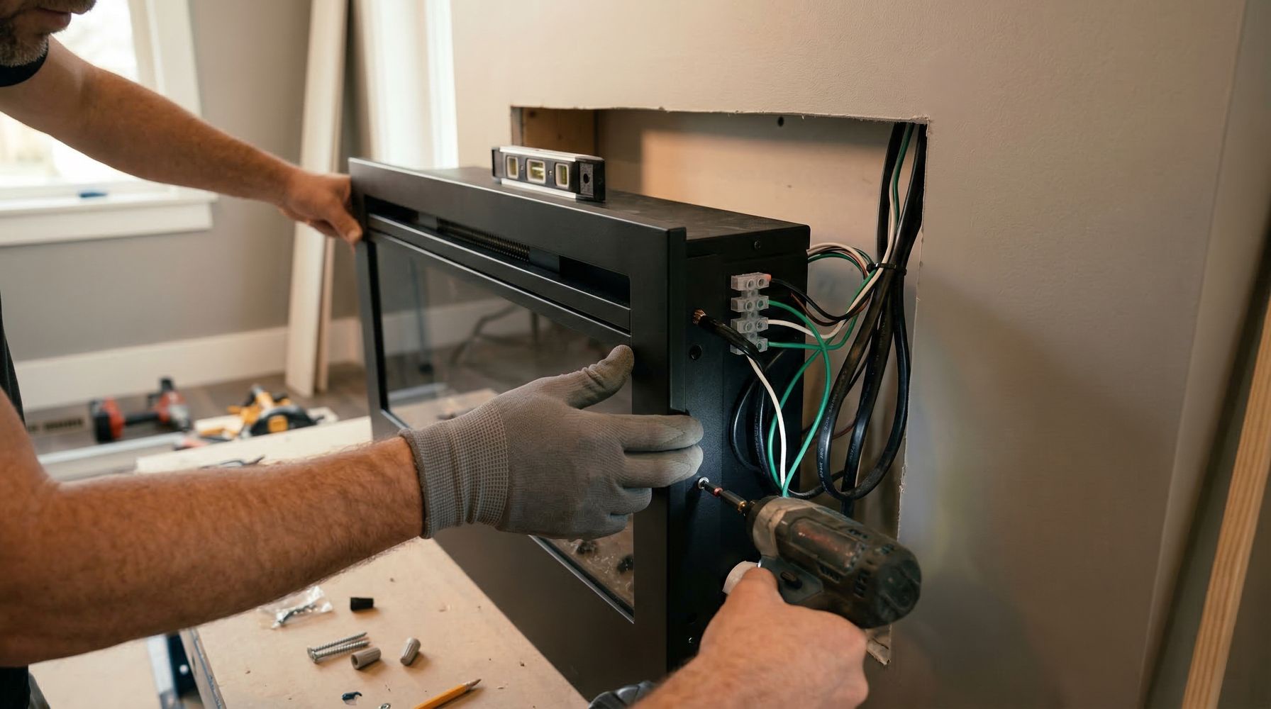 Процесс сборки электрического короба из профиля