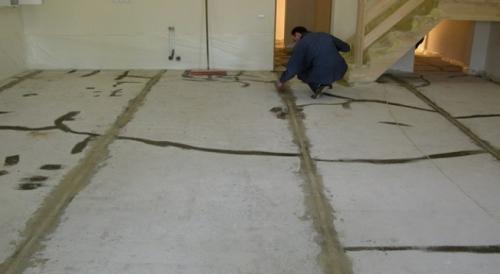 Настилка линолеума на бетонный пол. Подготовка разных видов основания