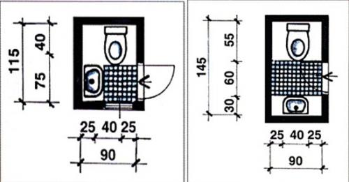 Минимальные размеры санузла в квартире. Как определить размеры санузла 26