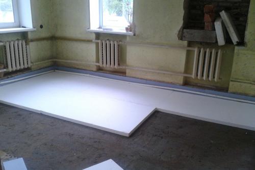 Как утеплить бетонный пол под плитку. Выбор