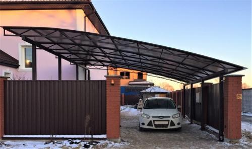 Навес для машины чертеж. Разновидности навесов