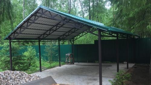 Навес для машины чертеж. Разновидности навесов