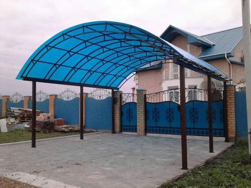 Навес для машины чертеж. Разновидности навесов