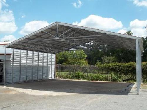 Навес для машины из поликарбоната односкатный. Разновидности навесов 13