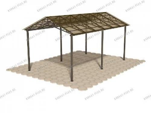 Навес для машины из поликарбоната односкатный. Разновидности навесов 20