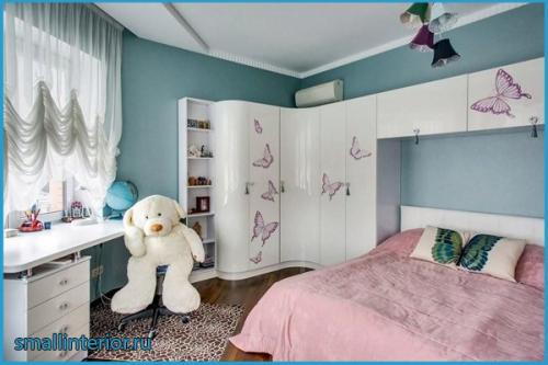Комната для девочке 8 лет. Цвет обоев