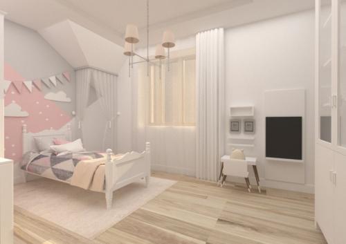 Современный детская комната для девочке. Цветовые схемы