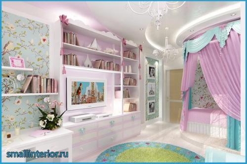 Обои в комнату девочке 8 лет. Цвет обоев