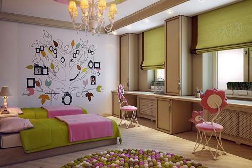 Дизайн комнаты для двух сестер подростков. Дизайн-проект детской для двух девочек: зонирование