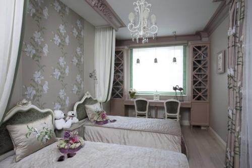 Детская комната для двух девочек. Расположение мебели 12 Детская комната для двух девочек. Расположение мебели 12