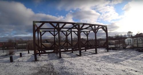 Как собрать металлокаркас для дачи 6х6 своими руками. Част. Металлический каркас для дома на железобетонных забивных сваях