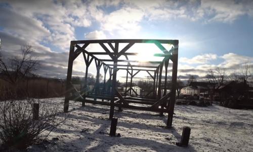 Как собрать металлокаркас для дачи 6х6 своими руками. Част. Металлический каркас для дома на железобетонных забивных сваях