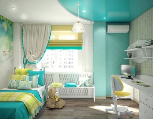 Детская комната для девочки. Обои 16 Детская комната для девочки. Обои 16