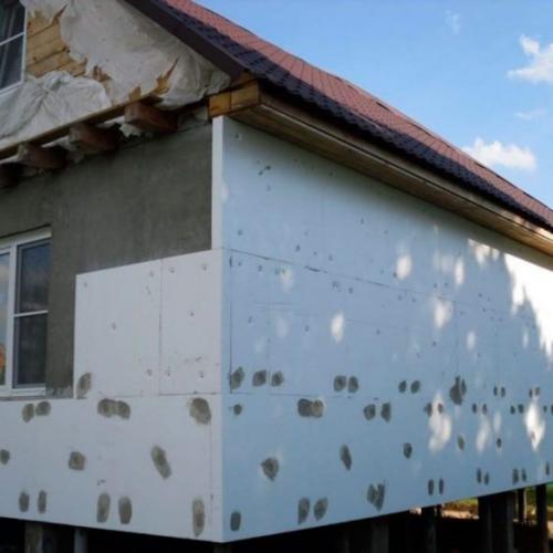 Утепление стен снаружи пенополистиролом. Внешнее утепление стен пенопластом