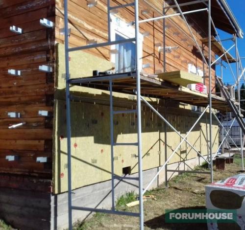 Утепление деревянного дома снаружи. Утепление брусового дома каменной ватой