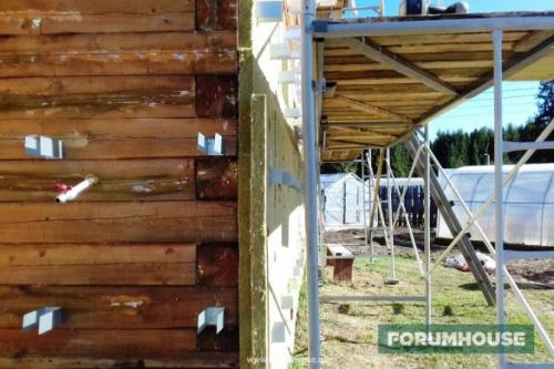 Утепление деревянного дома снаружи. Утепление брусового дома каменной ватой