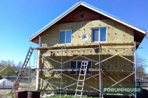 Утепление деревянного дома снаружи. Утепление брусового дома каменной ватой