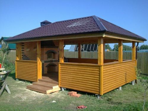 Готовые проекты беседок с мангалом. Материалы для беседки