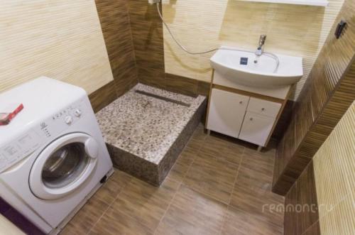 Кафельный пол в сталинке. Ремонт ванной комнаты и туалета в сталинском доме