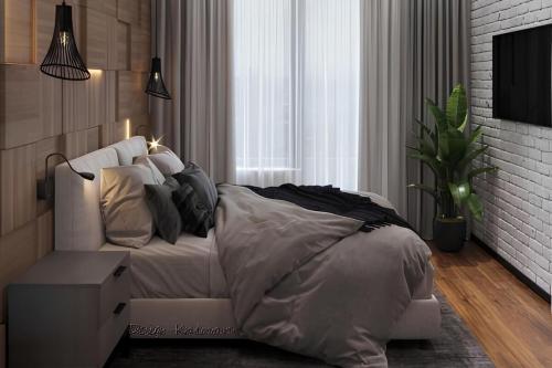 Как зонировать пространство в прямоугольной спальне с помощью мебели. Что важно учесть при обустройстве прямоугольной спальни