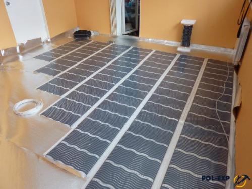 Инфракрасный теплый пол установка. Можно ли укладывать пленочный пол под плитку?