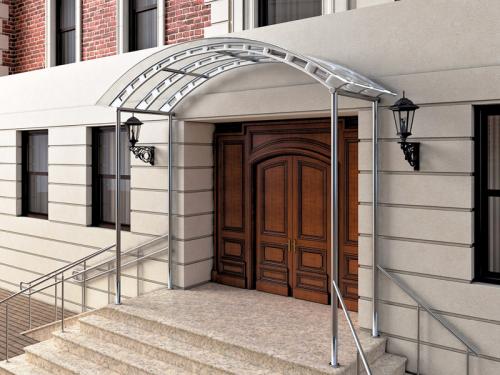 Какие особенности конструкции крыльца с навесом стоит учитывать. Стильное оформление фасада: козырьки и навесы над входом в дом