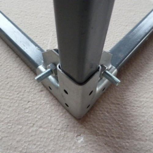 Теплица из поликарбоната и профильной трубы своими.. Установка каркаса 04