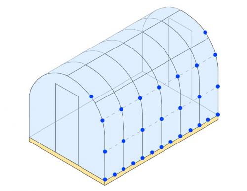 Как установить теплицу из поликарбоната на участке правильно. Пошаговый монтаж 07
