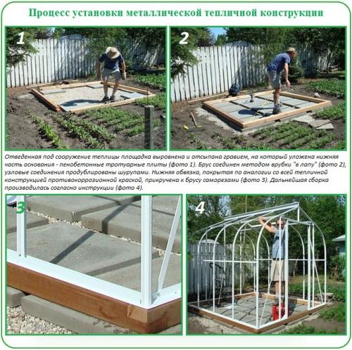 Установка теплицы из поликарбоната на брус. Старое доброе завинчивание