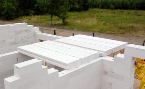 Перекрытие второго этажа в доме из газобетона. Устройство перекрытий