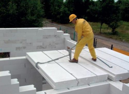 Перекрытие второго этажа в доме из газобетона. Устройство перекрытий