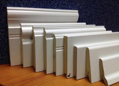 Плинтус МДФ или дюрополимер. Плинтус из МДФ