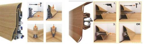 Длина плинтуса на пол. Как выбрать размер пластикового напольного плинтуса