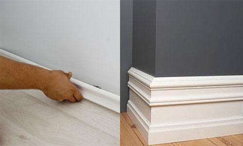 Ширина плинтуса для ламината