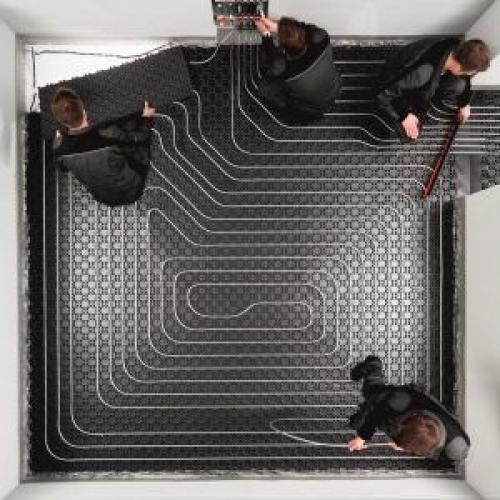 Схема укладки труб теплого пола. Схемы укладки водяного пола