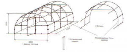 Чертеж теплицы из профильной трубы. Составление чертежа для теплицы