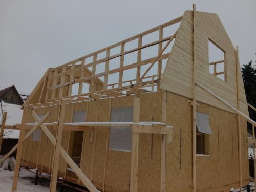 Как правильно строить стены дома с мансардой. Каркасный дом 6*9 возводим мансардный этаж