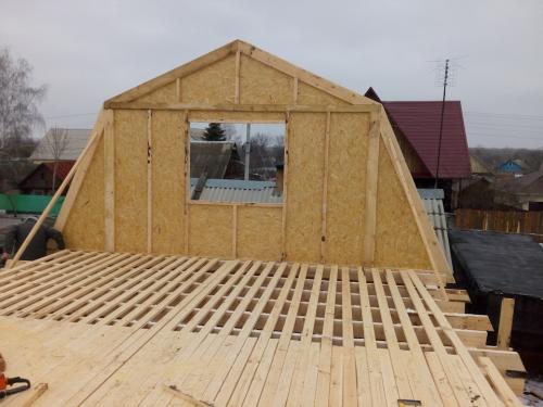 Как правильно строить стены дома с мансардой. Каркасный дом 6*9 возводим мансардный этаж