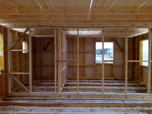 Как правильно строить стены дома с мансардой. Каркасный дом 6*9 возводим мансардный этаж