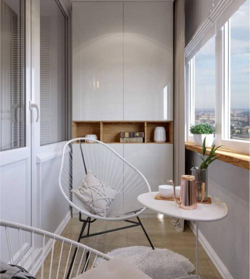 Шкаф на балкон с полками. Шкаф на балконе — красивый дизайн углового, встраиваемого, шкафа купе индивидуальных размеров с полками + фото идеи