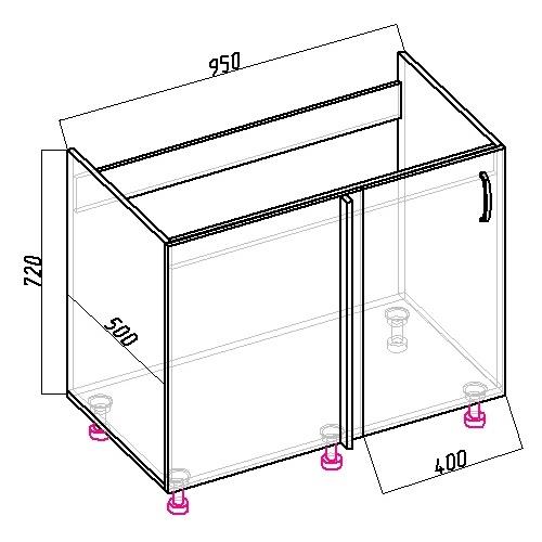 Угловой навесной кухонный шкаф чертеж. Самый недорогой угловой нижний модуль для кухни