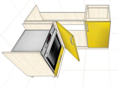 Угловой навесной кухонный шкаф чертеж. Самый недорогой угловой нижний модуль для кухни