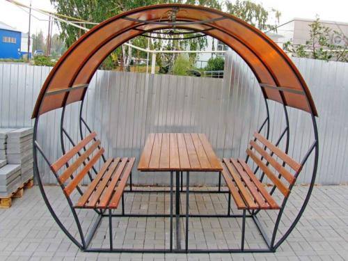 Какие материалы можно использовать для строительства беседки из профильной трубы. Беседка из профильной трубы — простые схемы и чертежи для изготовления беседки для дачи из профильной трубы + фото