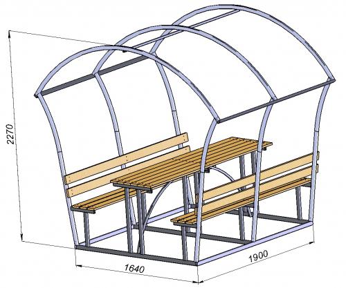 Как составить схему и чертеж беседки из профильной трубы. Самодельная беседка из профильной трубы — пошаговая инструкция, чертежи, схемы
