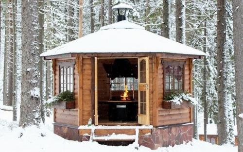 Какие материалы можно использовать для строительства беседки закрытого типа. Конструкции закрытых беседок