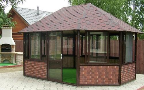 Какие материалы можно использовать для строительства беседки закрытого типа. Конструкции закрытых беседок