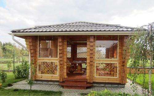 Какие материалы можно использовать для строительства беседки закрытого типа. Конструкции закрытых беседок