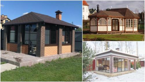 Закрытая беседка с мангалом. Как строится закрытая беседка с мангалом?